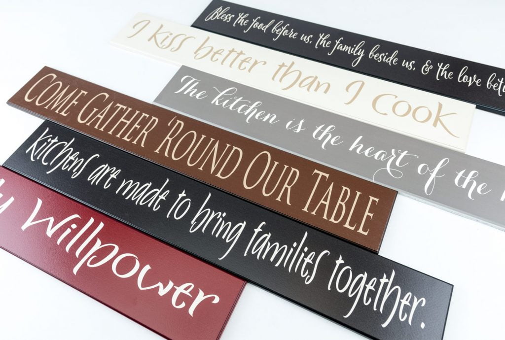 Custom Kitchen Sign. Personalized Kitchen Sign. Wood Word Cutouts